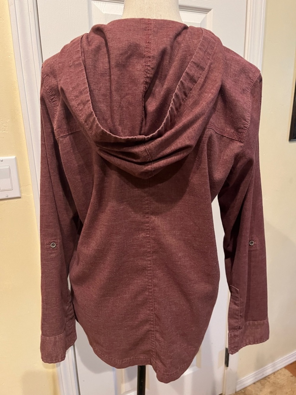 PrAna “Shelton” hemp-blend brown hoodie pullover - Picture 4 of 8